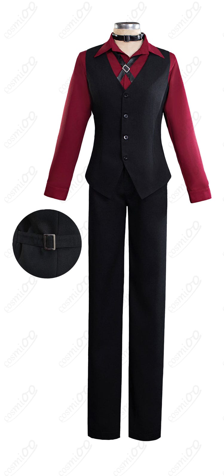 中原中也 BEAST コスプレ衣装 内搭ベスト細部 生地感とシルエットをチェック