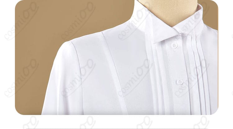 エスカノール コスプレ衣装 シャツ細部 生地感と縫製を確認