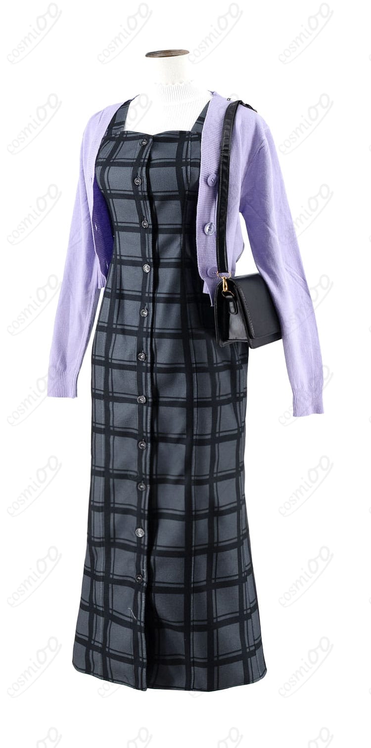 プロセカ 朝比奈まふゆ コスプレ衣装 正面全体図|ワンピースとコートの細部まで再現・イベントにおすすめ