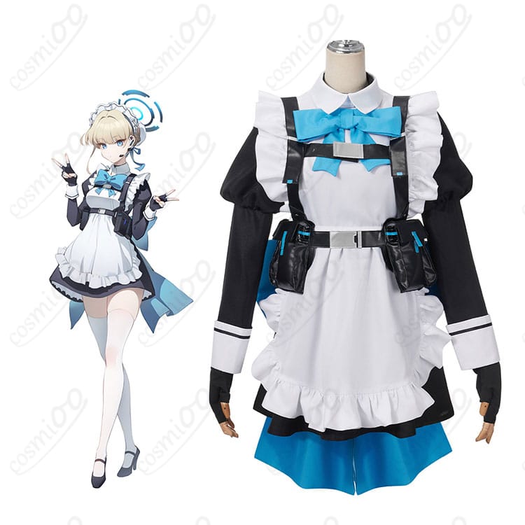 ブルーアーカイブ 飛鳥馬トキ メイド服(C&C制服)コスプレ衣装 キャラクター着用イメージ 全体シルエットが分かる商品人物画像