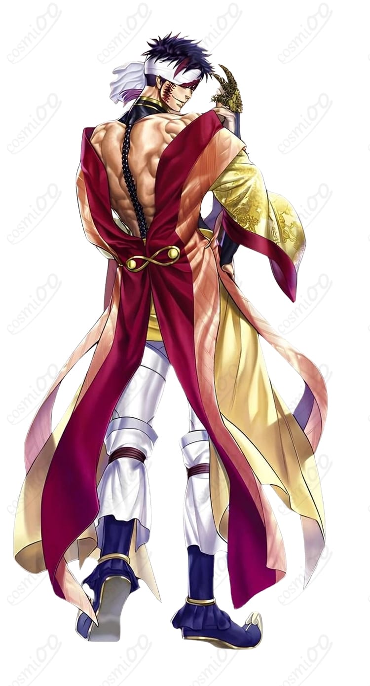 終末のワルキューレ 始皇帝 コスプレ衣装 背面 ディテール確認用 全身構造が分かるデザイン