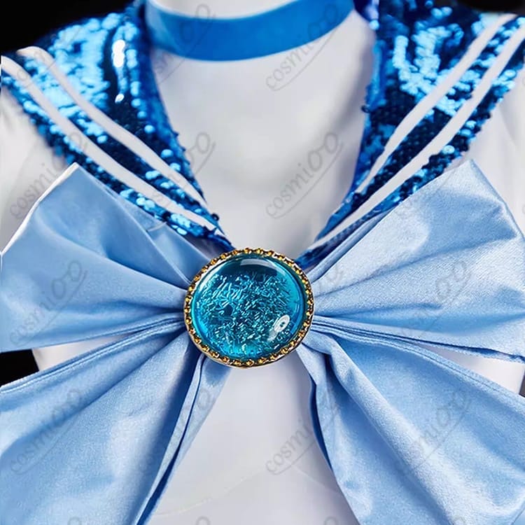 美少女戦士セーラームーン 水野亜美 セーラーマーキュリー コスプレ衣装 初期戦闘服 - 4枚目の画像