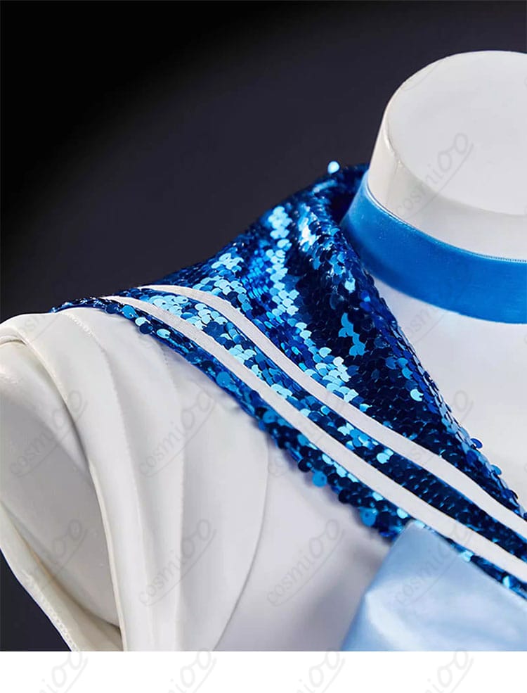 セーラーマーキュリー コスプレ衣装 衣領装飾ディテール 水野亜美 セーラー服 細部までこだわり