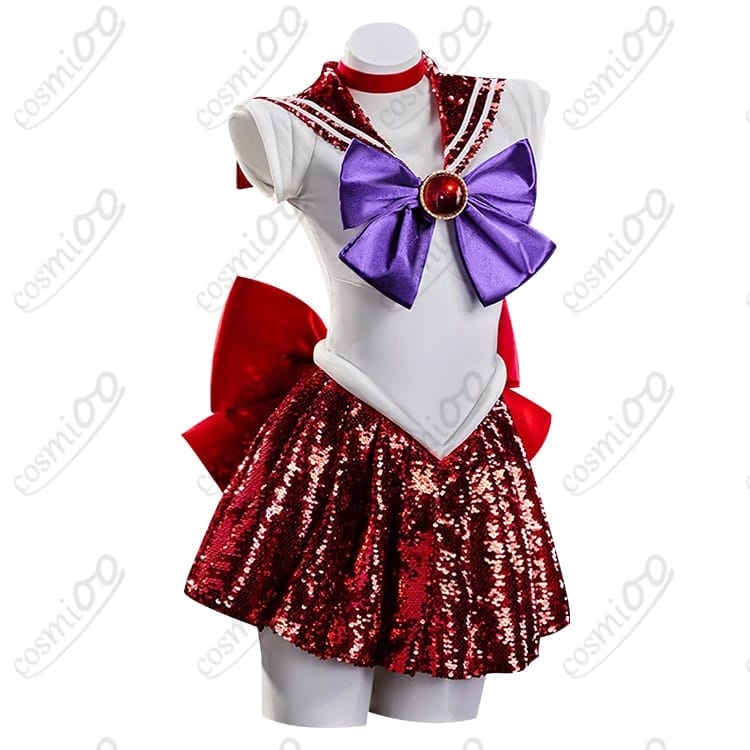 セーラーマーズ 火野レイ 戦闘用セーラー服 コスプレ衣装｜フルセット高再現 - 2枚目の画像