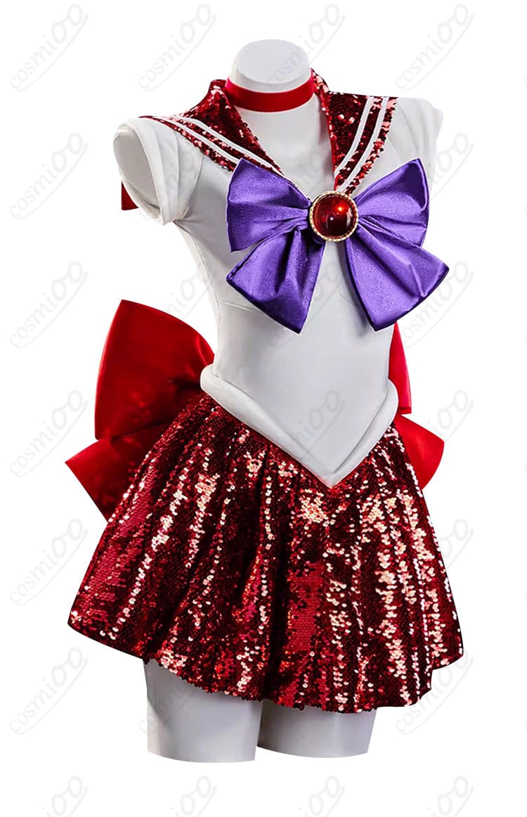 セーラーマーズ 火野レイ コスプレ衣装 側面シルエット 動きやすい戦闘用セーラー服