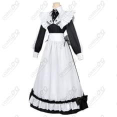 死亡遊戯で飯を食う。幽鬼(ユウキ) メイド服 コスプレ衣装 フルセット - 2枚目の画像（サムネイル）