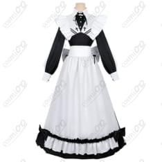 死亡遊戯で飯を食う。幽鬼(ユウキ) メイド服 コスプレ衣装 フルセット - 1枚目の画像（サムネイル）