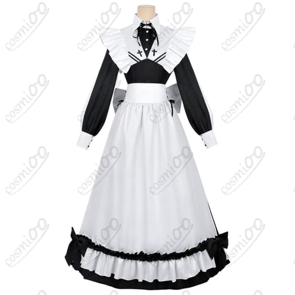 死亡遊戯で飯を食う。幽鬼(ユウキ) メイド服 コスプレ衣装 フルセット