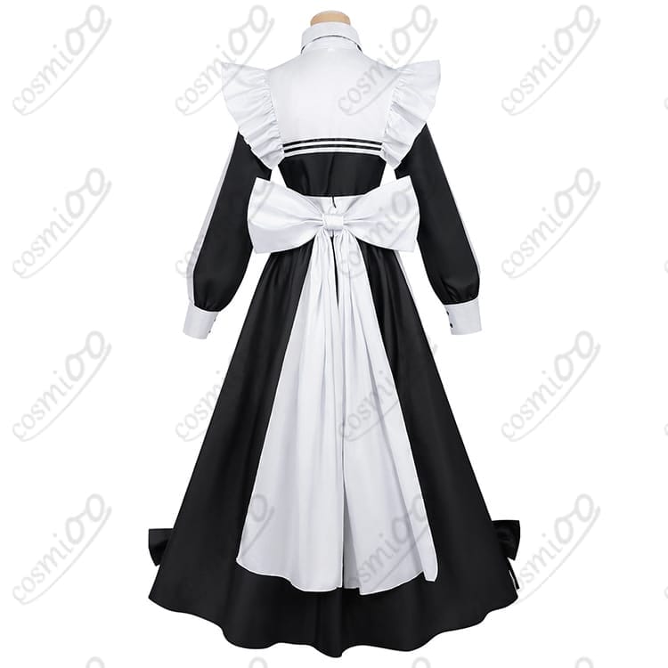死亡遊戯で飯を食う。幽鬼(ユウキ) メイド服 コスプレ衣装 フルセット - 3枚目の画像
