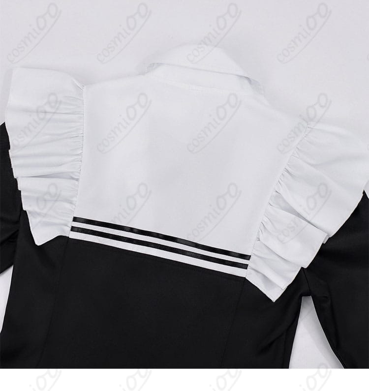 メイド服 背面装飾ディテール｜後ろ姿も美しく再現