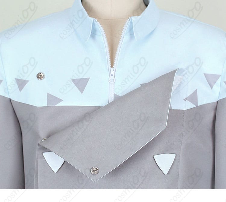 グリ コスプレ衣装 門襟と領口装飾 細部まで再現