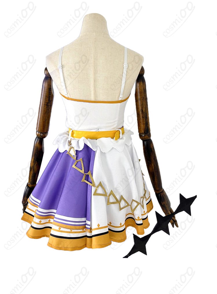 ラプラス・ダークネス アイドル衣装 スカート装飾 背面 フリルと造形を確認