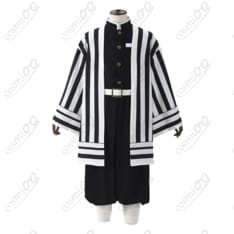 鬼滅の刃 伊黒小芭内 蛇柱 隊服コスプレ衣装 刺繍入りフルセット - 1枚目の画像（サムネイル）