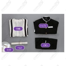 鬼滅の刃 伊黒小芭内 蛇柱 隊服コスプレ衣装 刺繍入りフルセット - 8枚目の画像（サムネイル）