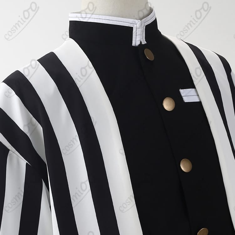 鬼滅の刃 伊黒小芭内 蛇柱 隊服コスプレ衣装 刺繍入りフルセット - 6枚目の画像