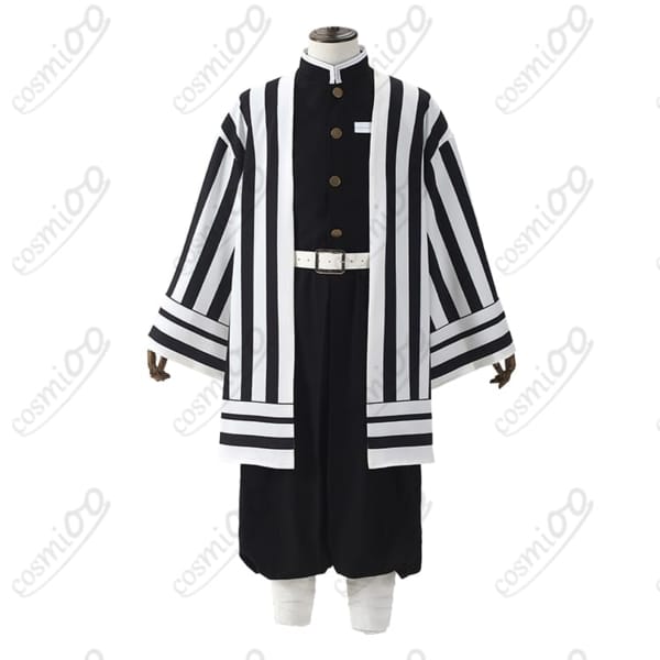 鬼滅の刃 伊黒小芭内 蛇柱 隊服コスプレ衣装 刺繍入りフルセット