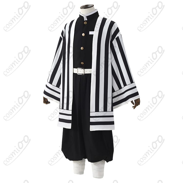 鬼滅の刃 伊黒小芭内 蛇柱 隊服コスプレ衣装 刺繍入りフルセット - 2枚目の画像