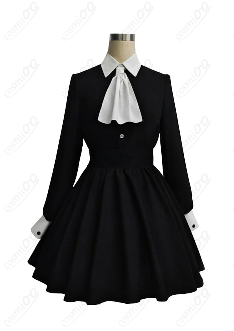 ブルーアーカイブ 天童アリス メイド服コスプレ衣装 正面デザイン 全体シルエット確認 送料無料