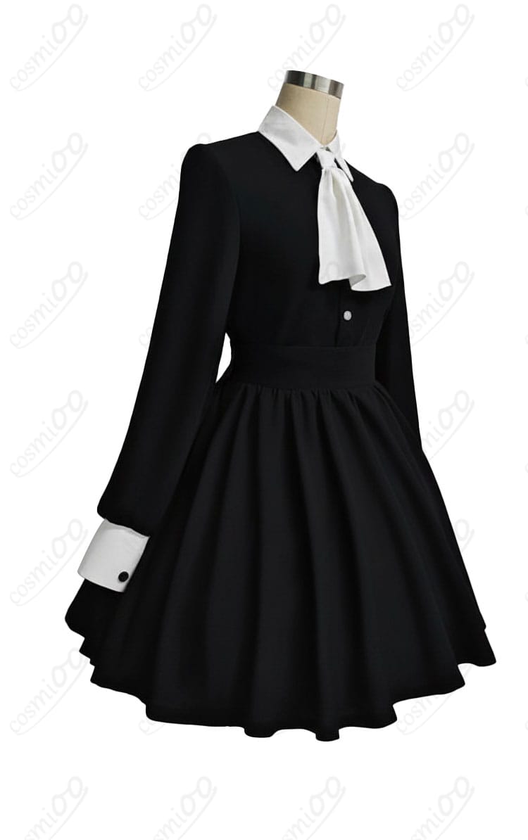 ブルーアーカイブ 天童アリス メイド服コスプレ衣装 側面スタイル ラインと丈感をチェック
