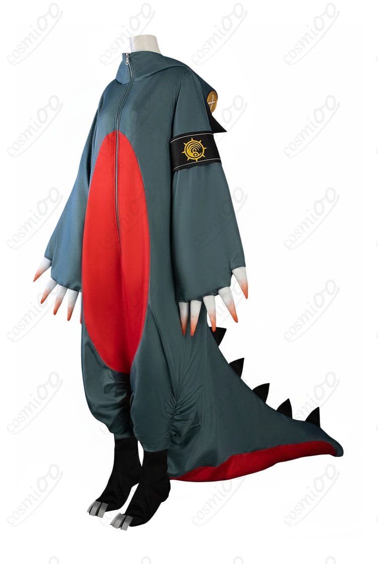 ガチアクタ ギータ コスプレ衣装 側面図 怪獣のような服｜立体感ある造形