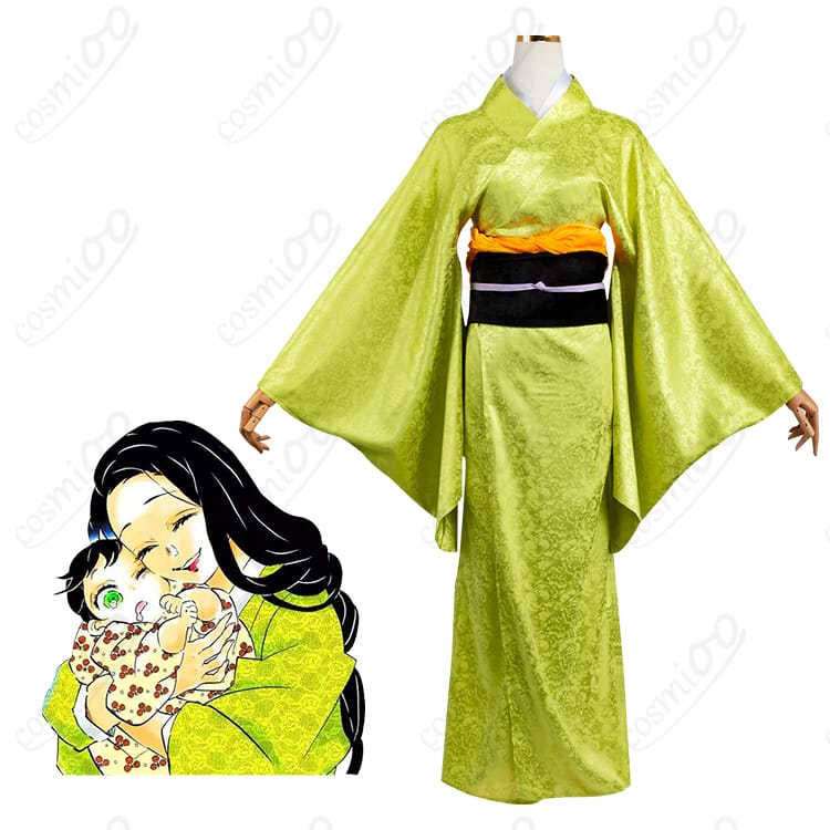 鬼滅の刃 嘴平琴葉 コスプレ衣装 全身イメージ|優しく儚い和装デザインを忠実再現・撮影やイベントにおすすめ