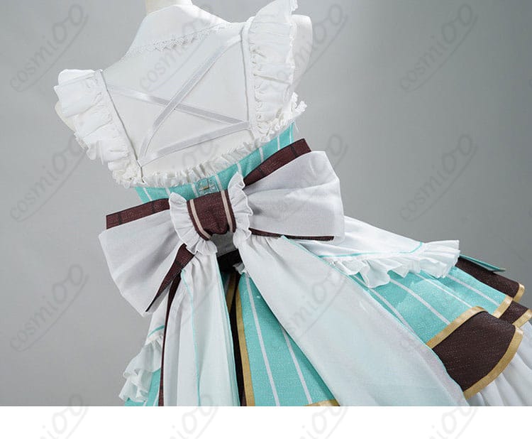 ミント・ファントーム メイド服 背面装飾ディテール|後ろ姿まで高再現