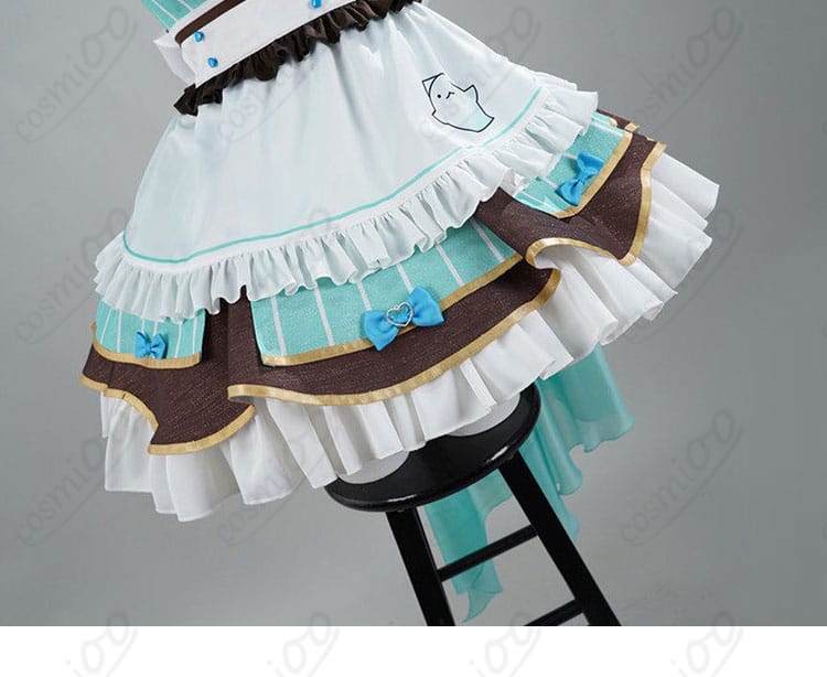 ミント・ファントーム メイド服 スカート細部|ふんわり広がる可愛いライン