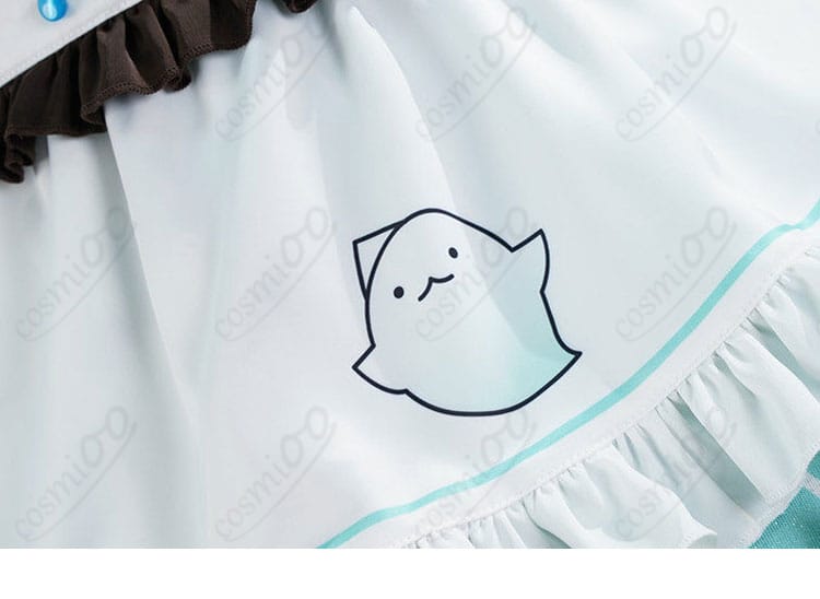 ミント・ファントーム メイド服 エプロン柄ディテール|世界観を引き立てる装飾