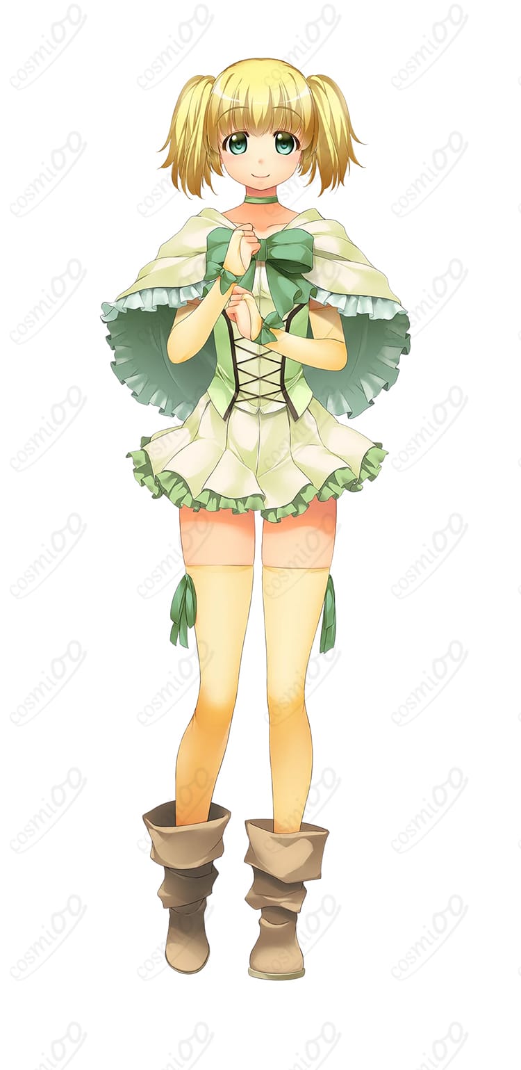 悠久幻想曲 マリア・ショート リバイバル コスプレ衣装 正面全身イメージ｜清楚で優しい雰囲気を忠実再現・高品質コスプレ