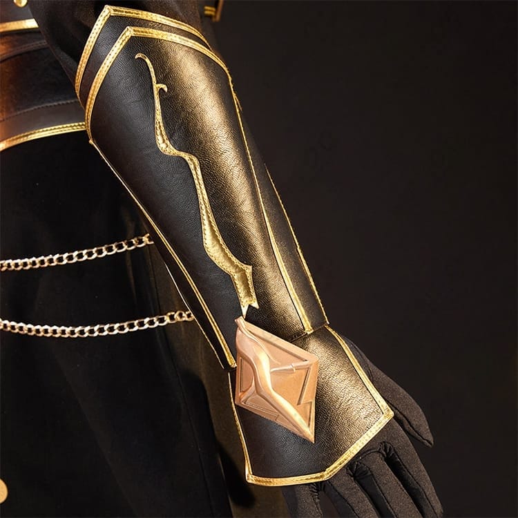 プロジェクトセカイ 青柳冬弥 シュヴァリエ・ノワール コスプレ衣装｜気品あふれる黒騎士デザイン - 5枚目の画像