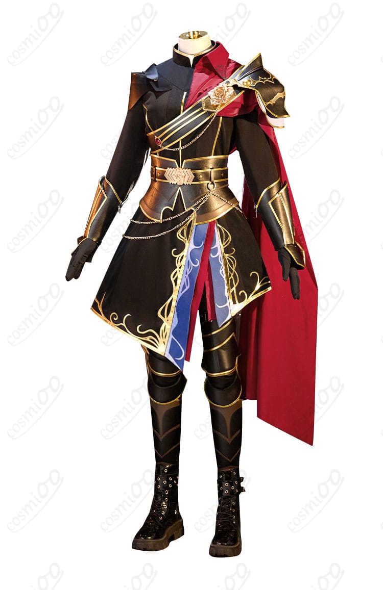 青柳冬弥 コスプレ衣装 側面シルエット｜シュヴァリエ・ノワールの美しいラインを再現