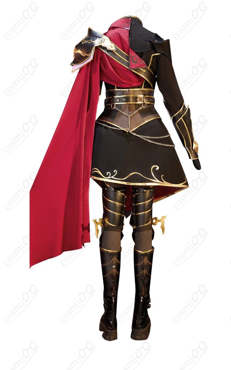 プロセカ 青柳冬弥 シュヴァリエ・ノワール 背面デザイン｜マントと装飾の立体感に注目