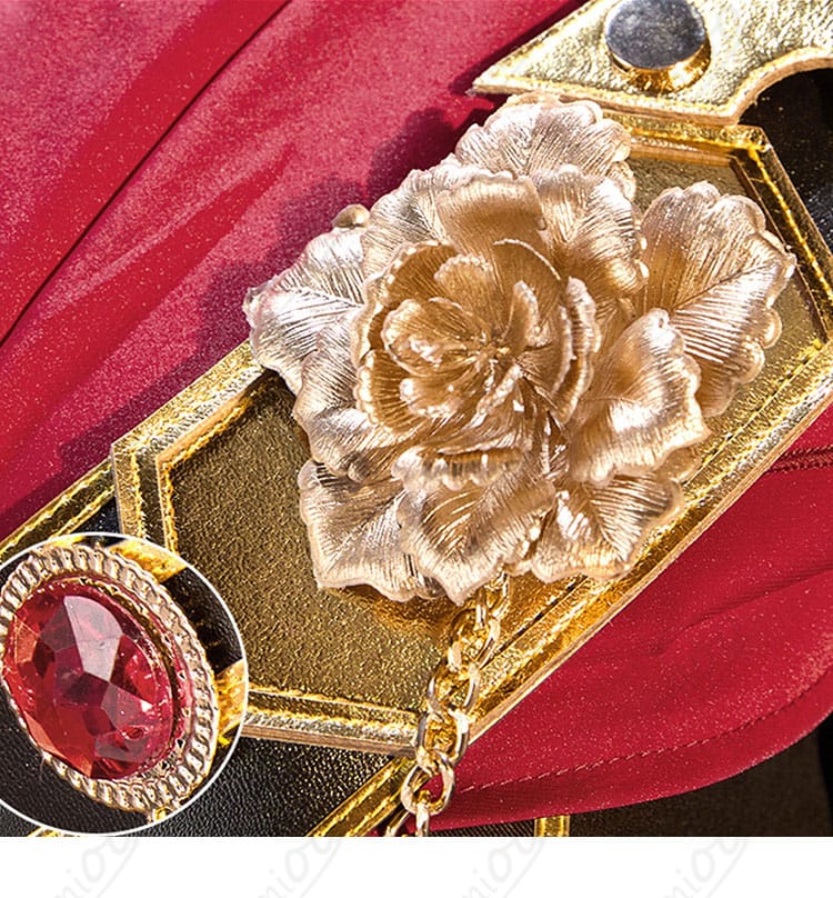 青柳冬弥 コスプレ 胸飾りディテール｜高級感のある装飾パーツを細部まで再現