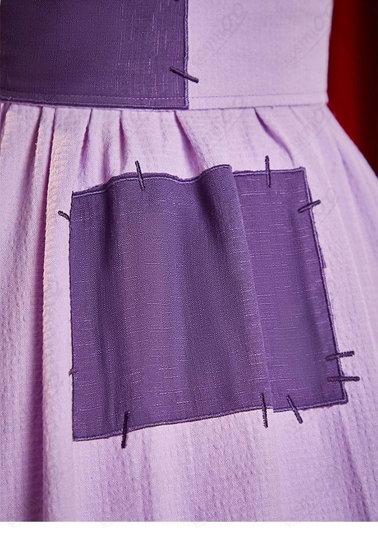 ラガタ 衣装 スカート装飾ディテール|立体感のあるパッチ装飾で世界観を再現