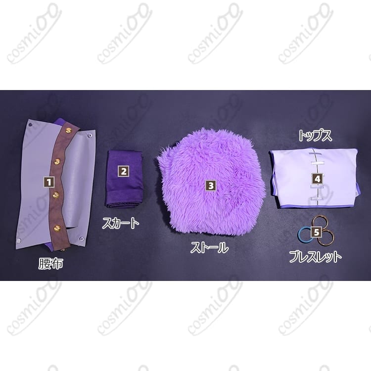 ONE PIECE ニコ・ロビン エルバフ編コスプレ衣装｜高品質5点セット - 6枚目の画像