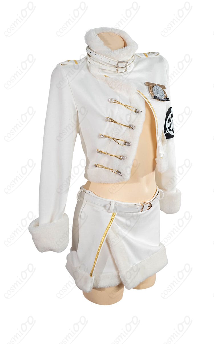 ブラン フォーチュンエクスプレス衣装の側面シルエット（装飾配置とライン）