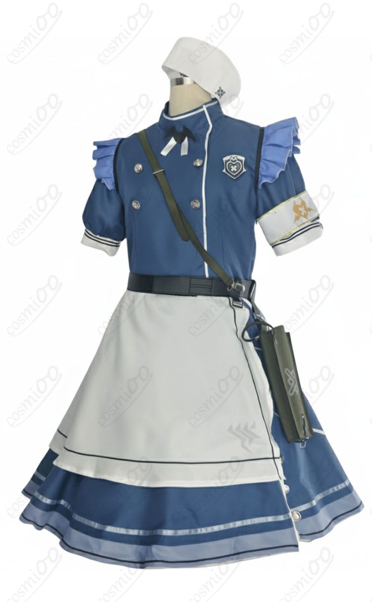 氷室セナ コスプレ衣装の側面画像。帽子・ホルスターの厚みやラインを確認できる角度。