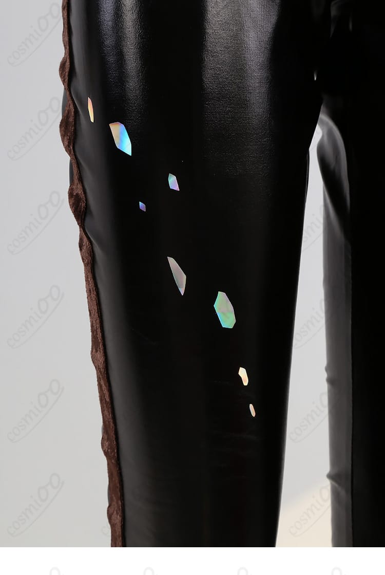 COSMIOO あんさんぶるスターズ!! MELLOWDEARUS 衣装のズボン装飾ディテール。パンツのラインと装飾の仕上げが分かる接写。