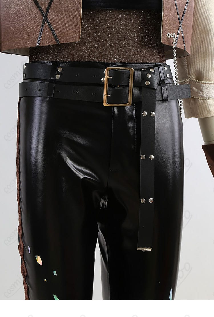 COSMIOO あんさんぶるスターズ!! MELLOWDEARUS 衣装の腰周りディテール。ベルトと飾りチェーンの位置関係と質感を確認。