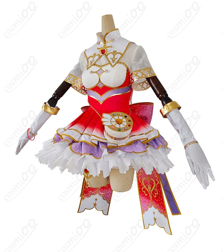 衣装の側面図｜フレアの広がりとハリ感あるラインを示す西木野真姫 お化粧の魔法編 コスプレ衣装