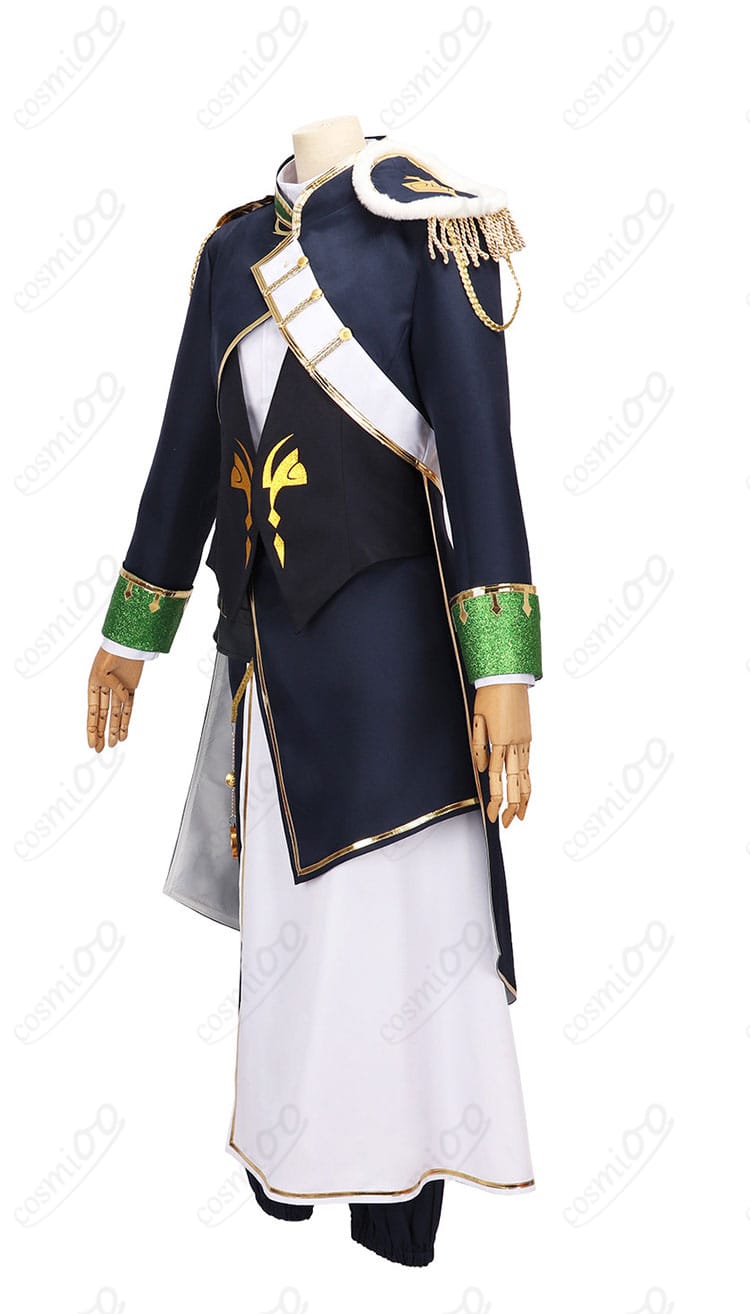 にじさんじ オリバー・エバンス 共通衣装の左側面。袖や裾の落ち感、全体シルエットを示す衣装画像。