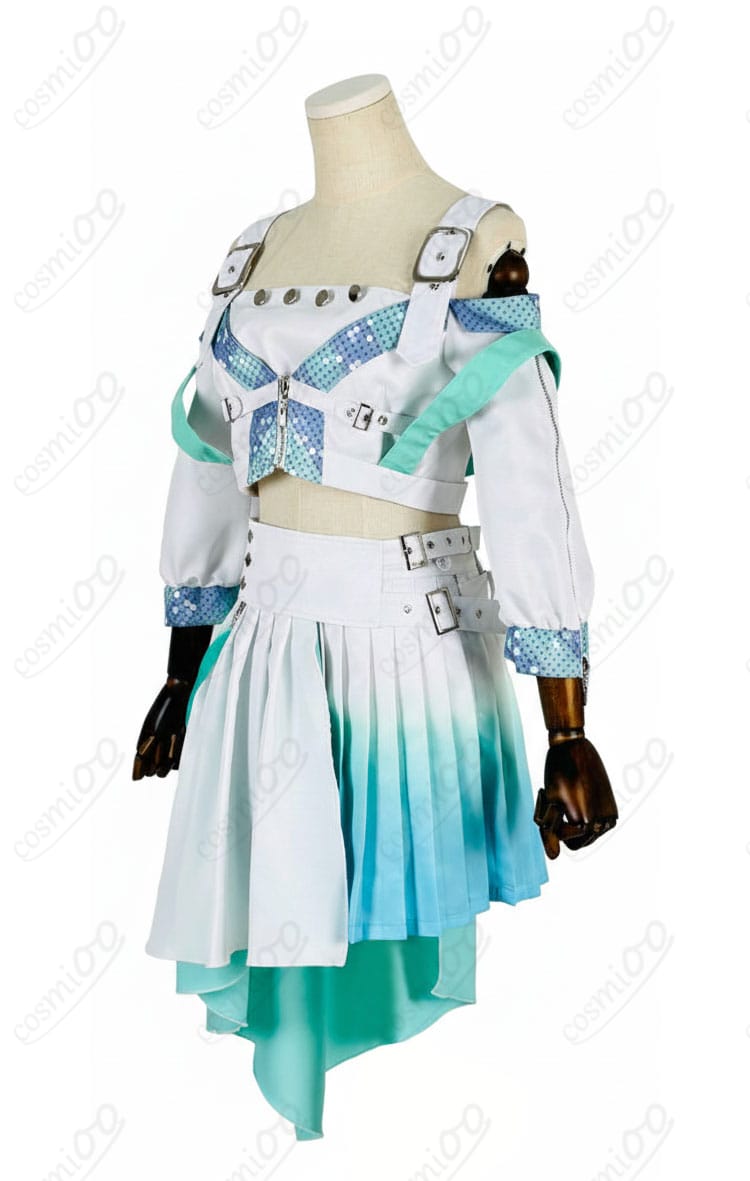 浅倉透『つづく、』衣装 横からのシルエットとコルセットベルトの見え方