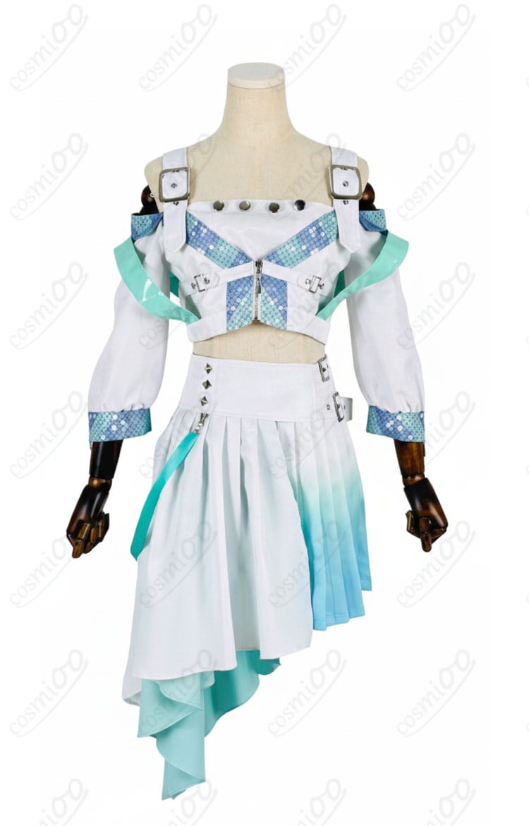 浅倉透『つづく、』衣装 トップスとスカートの正面ディスプレイ