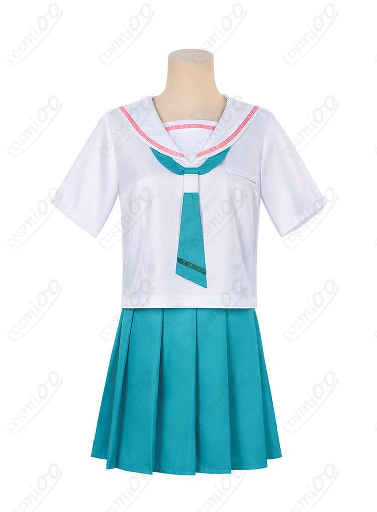 超かぐや姫！ 酒寄彩葉 制服コスプレの正面全体。学園制服らしい端正なシルエットを確認できる画像。