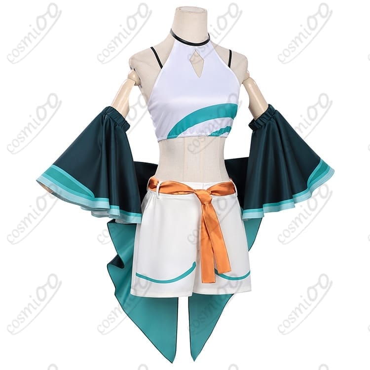 和風ショート×帯リボン コスプレ衣装｜軽やか薄手、再現しやすいセットで夏イベントに - 2枚目の画像