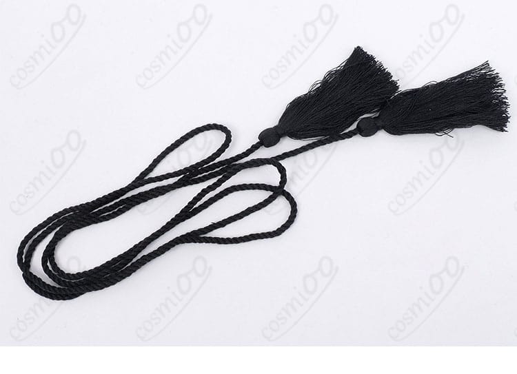 付属紐アクセサリー：装着方法が分かる紐パーツの詳細