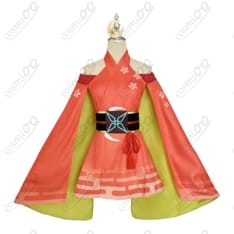 かぐや姫モチーフ 和装コスプレ衣装｜ワンピース+コルセット+髪飾りの4点セット - 1枚目の画像（サムネイル）