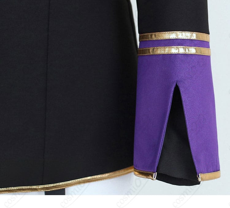 袖口の形状と装飾ディテール(シルバー 馬術部クラブウェア)