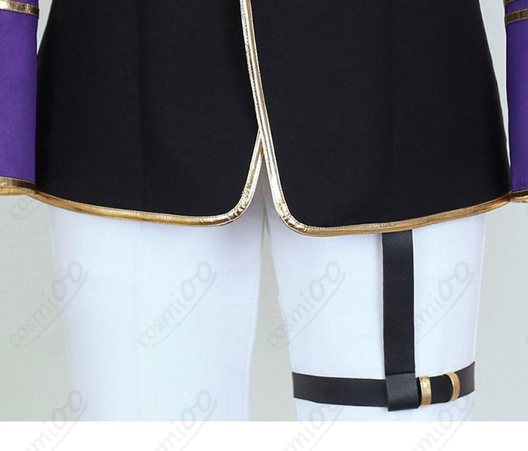 コート裾のパイピング/切替えディテール(シルバー 馬術部)