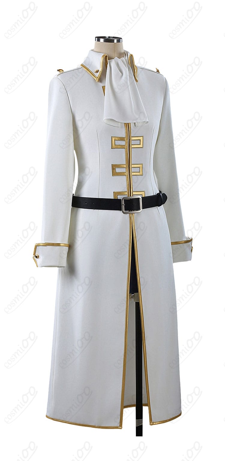 銀魂 今井信女 見廻組副長 制服コスプレの側面シルエット。ハリのある直線的ラインを確認できる写真